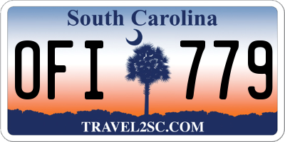 SC license plate OFI779