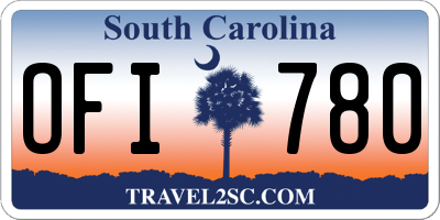SC license plate OFI780