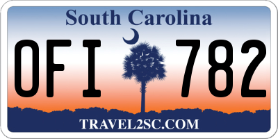 SC license plate OFI782