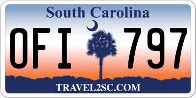 SC license plate OFI797