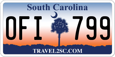 SC license plate OFI799