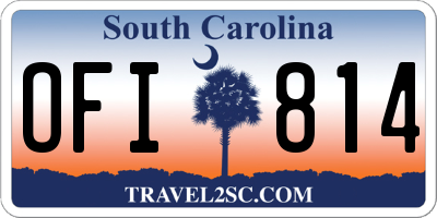 SC license plate OFI814