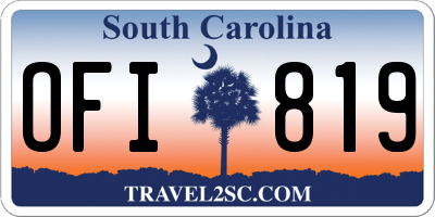SC license plate OFI819