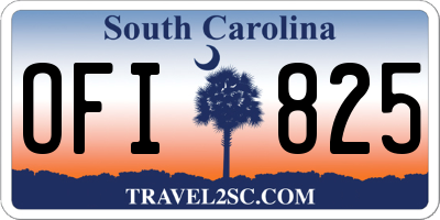 SC license plate OFI825