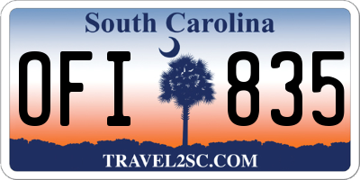 SC license plate OFI835