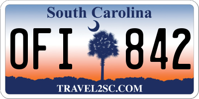 SC license plate OFI842