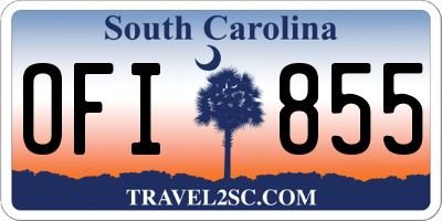 SC license plate OFI855