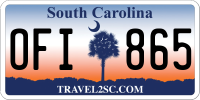 SC license plate OFI865