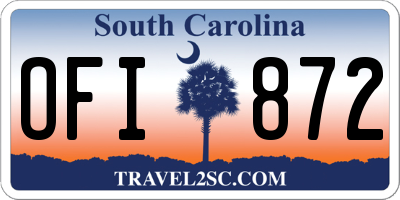SC license plate OFI872