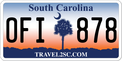 SC license plate OFI878