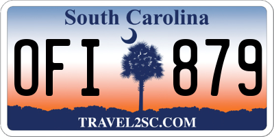 SC license plate OFI879