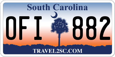 SC license plate OFI882