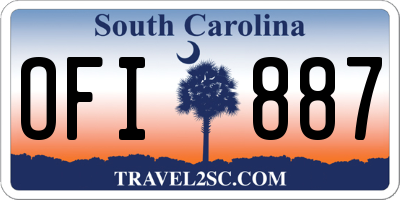 SC license plate OFI887