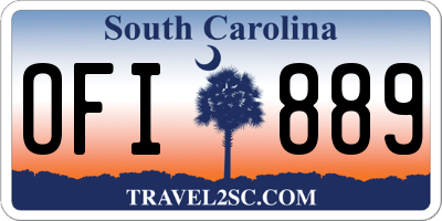 SC license plate OFI889