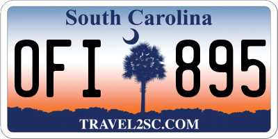 SC license plate OFI895