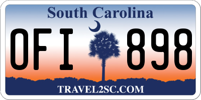 SC license plate OFI898