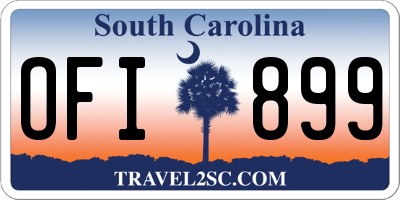 SC license plate OFI899