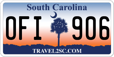 SC license plate OFI906