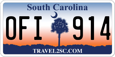 SC license plate OFI914