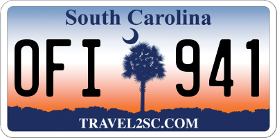 SC license plate OFI941