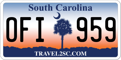 SC license plate OFI959