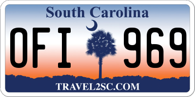 SC license plate OFI969