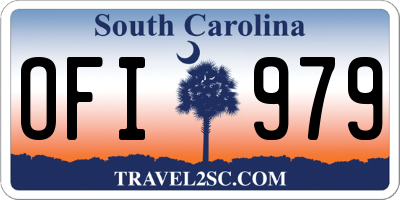 SC license plate OFI979