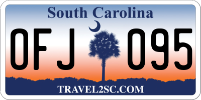 SC license plate OFJ095