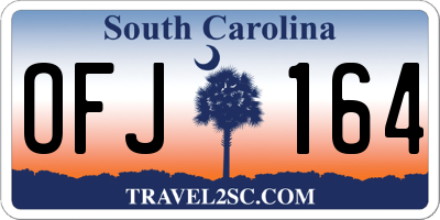 SC license plate OFJ164