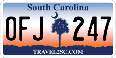 SC license plate OFJ247