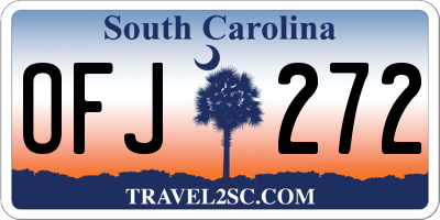 SC license plate OFJ272