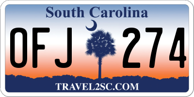 SC license plate OFJ274