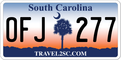 SC license plate OFJ277