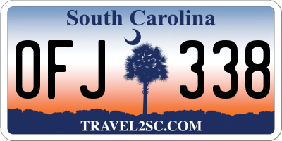 SC license plate OFJ338