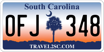 SC license plate OFJ348