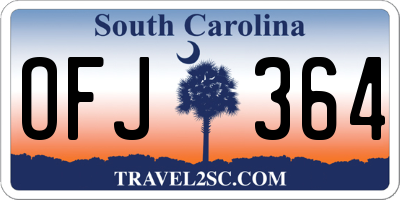 SC license plate OFJ364