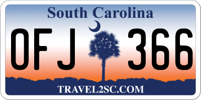 SC license plate OFJ366