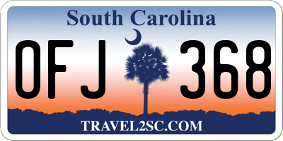 SC license plate OFJ368
