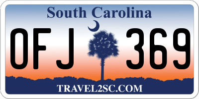 SC license plate OFJ369