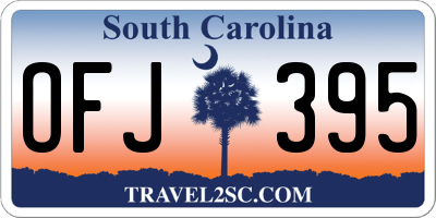 SC license plate OFJ395