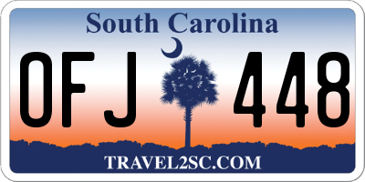 SC license plate OFJ448
