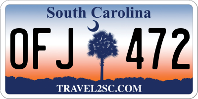 SC license plate OFJ472
