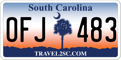 SC license plate OFJ483