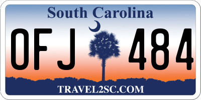 SC license plate OFJ484