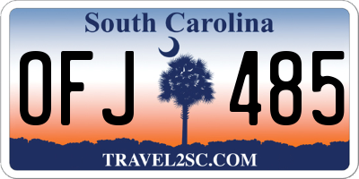 SC license plate OFJ485