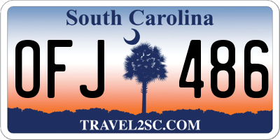SC license plate OFJ486