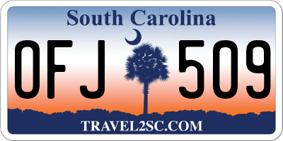 SC license plate OFJ509