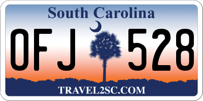 SC license plate OFJ528