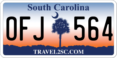 SC license plate OFJ564