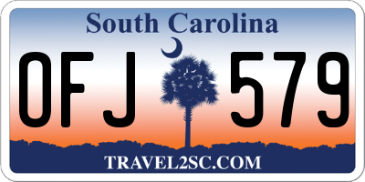 SC license plate OFJ579
